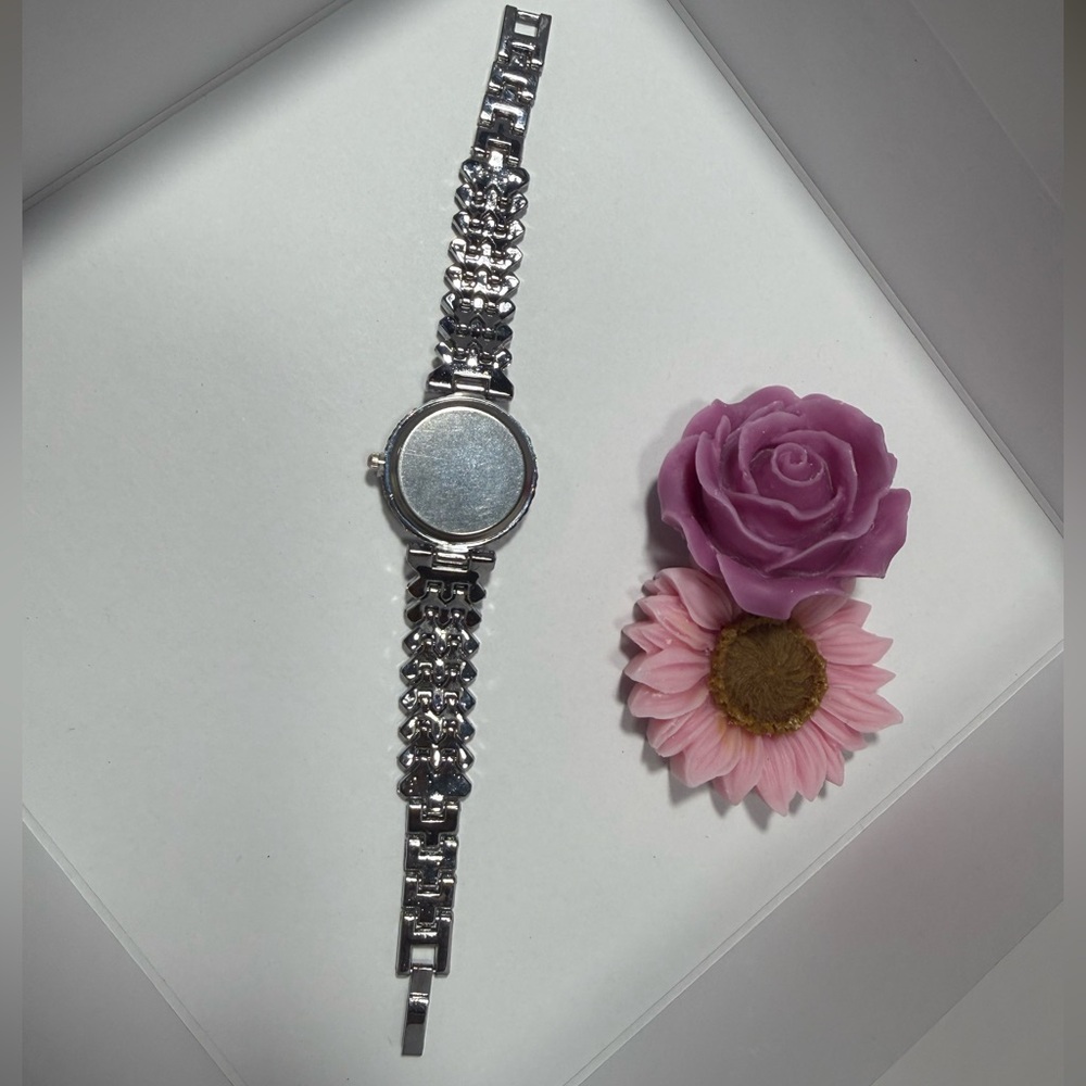 Elegant Silver Popular Roman Steel Belt Quartz Women's Watch - Picture 6 of 6